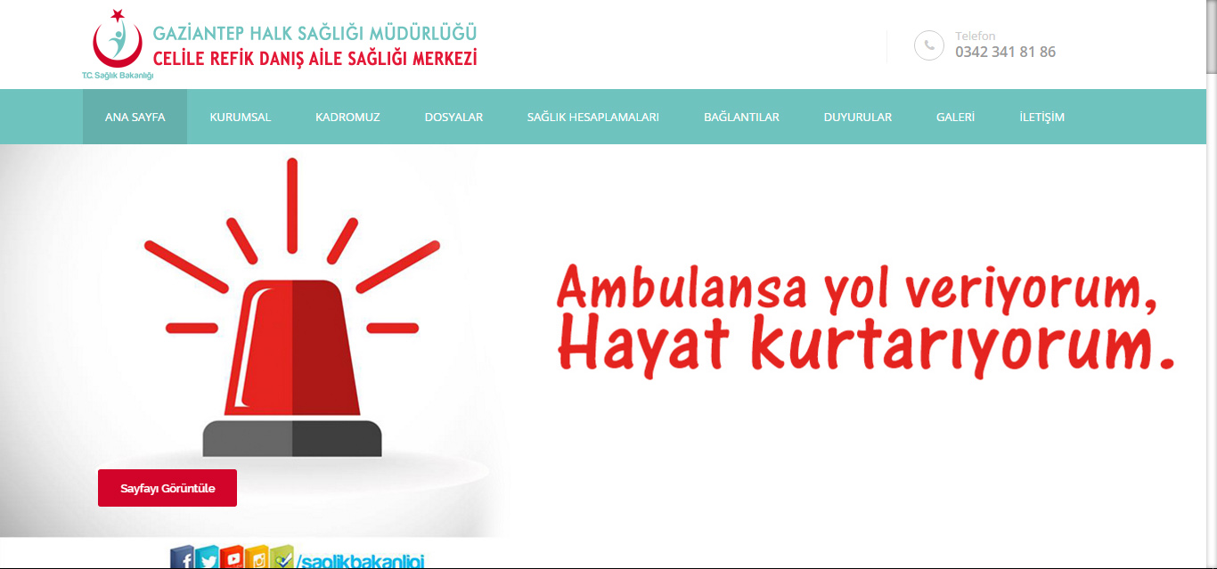 Celile Refik Danış Aile Sağlığı Merkezi | GAZİANTEP Celile Refik Danış Aile Sağlığı Merkezi | GAZİANTEP