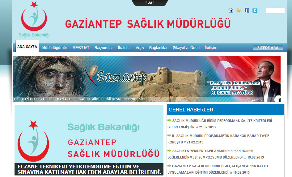 Gaziantep Sağlık Müdürlüğü Gaziantep Sağlık Müdürlüğü
