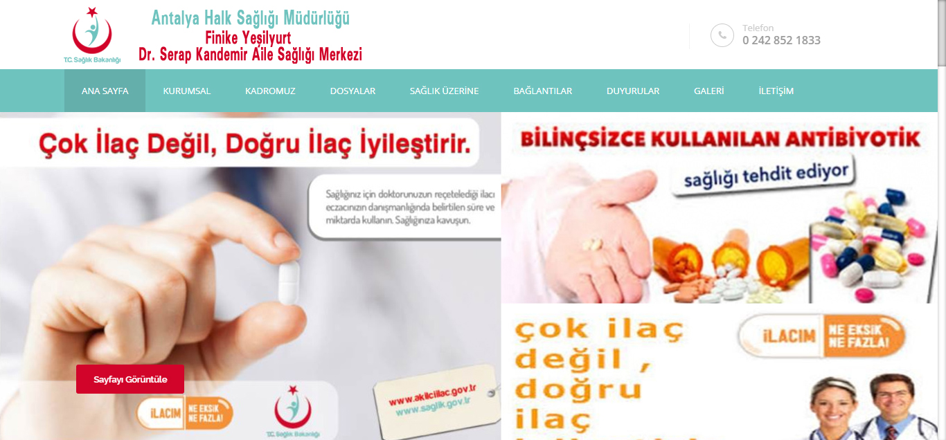 Finike Yeşilyurt Dr. Serap Kandemir ASM | ANTALYA Finike Yeşilyurt Dr. Serap Kandemir ASM | ANTALYA