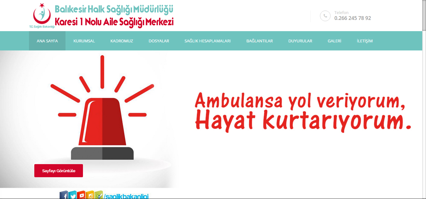 Karesi 1 Nolu Aile Sağlığı Merkezi | BALIKESİR Karesi 1 Nolu Aile Sağlığı Merkezi | BALIKESİR
